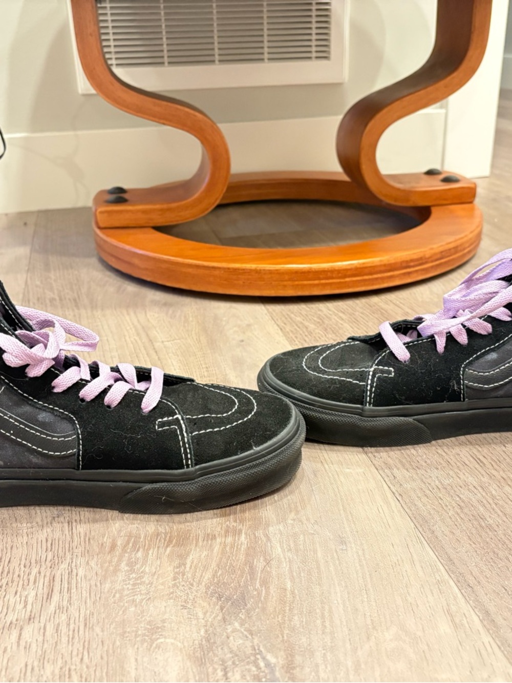 Vans Black and Gray High-Top Sneakers - Picture 5 of 7